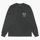 Stussy Classic Gear L/s Pigment Dyed Tee Black
