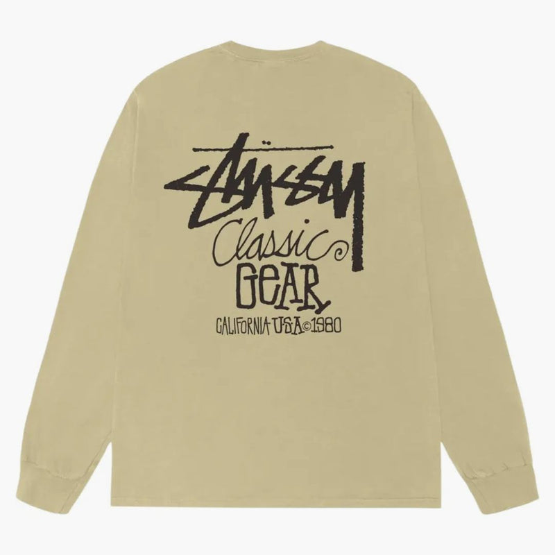 Stussy Classic Gear L/s Pigment Dyed Tee Elm