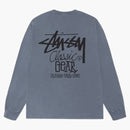 Stussy Classic Gear L/s Pigment Dyed Tee Navy