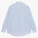 Stussy Classic Striped Cotton Linen Shirt Light Blue
