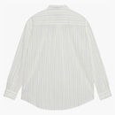 Stussy Classic Striped Cotton Linen Shirt White