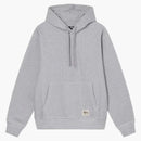 Stussy Contrast Stitch Label Hoodie Grey Heather