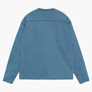 Stussy Cotton Football Pigment Dyed Crew Blue