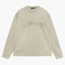 Stussy Cotton Football Pigment Dyed Crew Sand