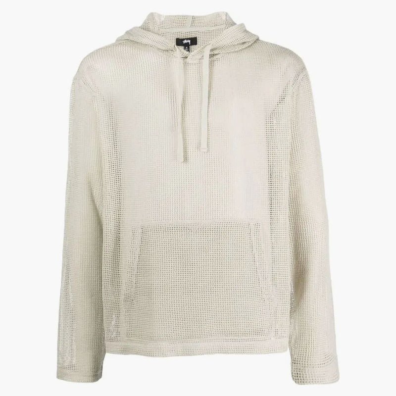 Stussy Cotton Mesh Hoodie Bone