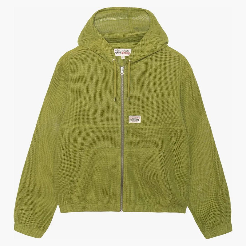 Stussy Cotton Mesh Work Jacket Green