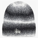 Stussy Cuff Stripe Knit Beanie Black