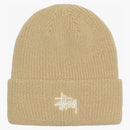 Stussy Cuff stock beanie beach sand