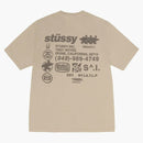 Stussy Dna Pigment Dyed T-shirt Khaki