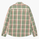 Stussy Dan Washed Cotton Plaid Shirt Green