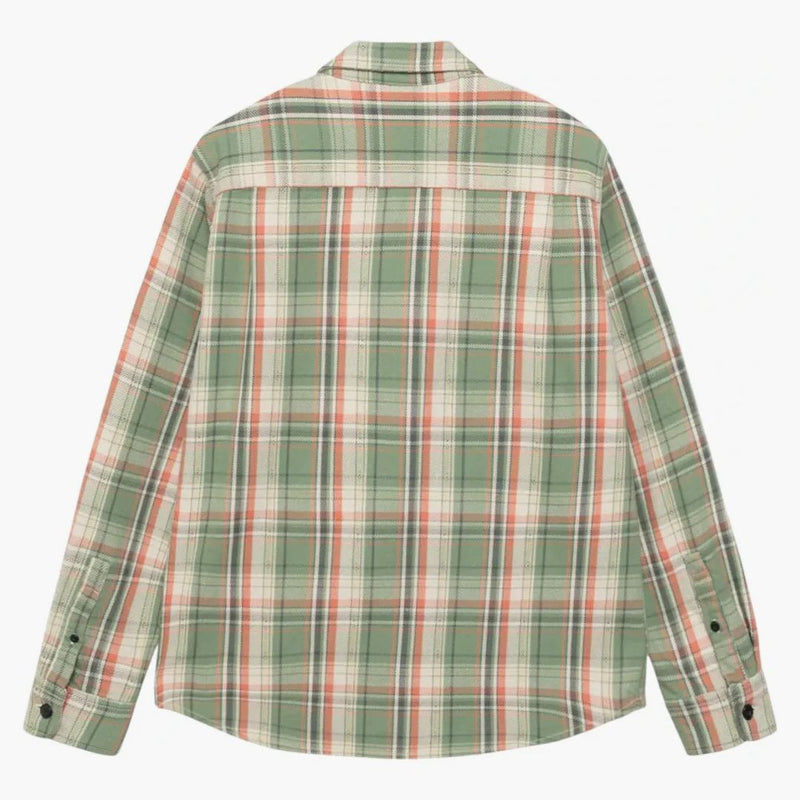 Stussy Dan umyla bavlněnou kostkovou košili zelenou