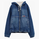 Stussy Denim Sherpa Work Jacket Dark Navy