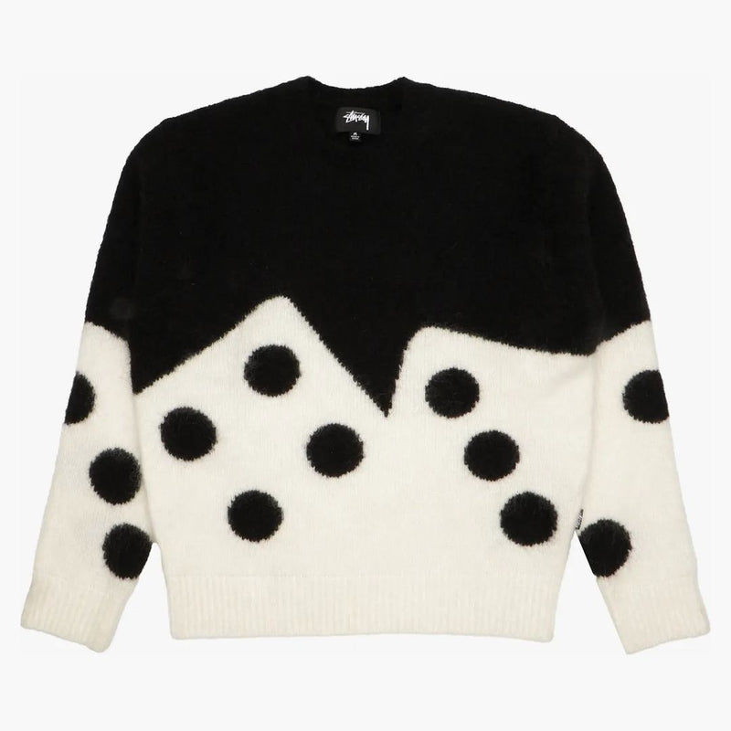 Stussy Dice Fuzzy Crew Black