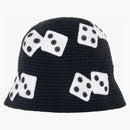 Stussy Dice Knit Bucket Hat Black