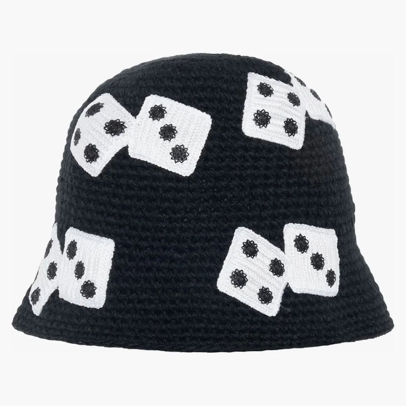 Stussy Dice Pletení kbelík má černou