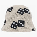Stussy Dice Knit Bucket Hat Light Grey