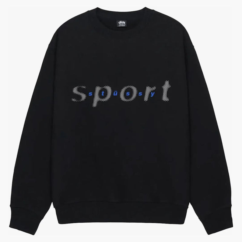 Stussy Dot Sport Crew Black