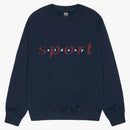 Stussy Dot Sport Crew Navy