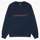 Stussy Dot Sport Crew Sweatshirt Navy