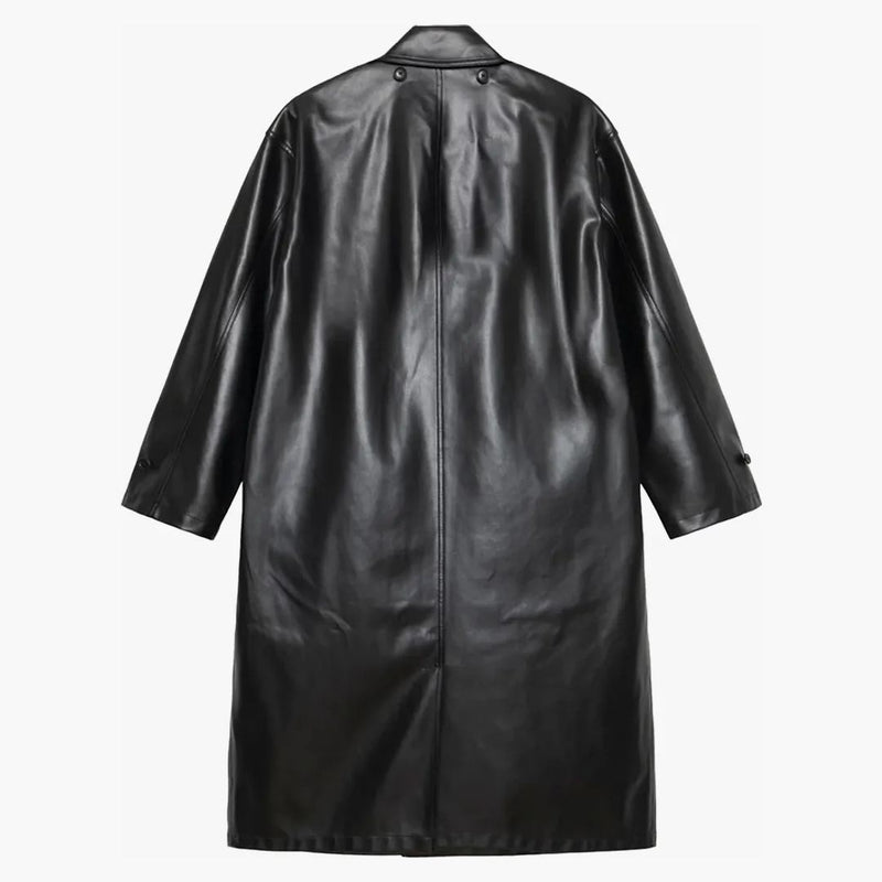 Stussy dubbelbröst trenchrock svart