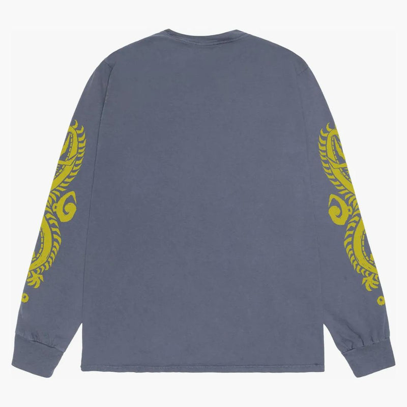 Stussy Dragons pigment färgade l/s te korall