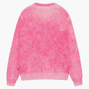 Stussy Faded Cotton Knit Crew Pink