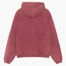 Stussy Faded Graphic Zip Hoodie Burgundy