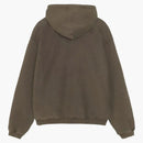 Stussy Faded Graphic Zip Hoodie Olive