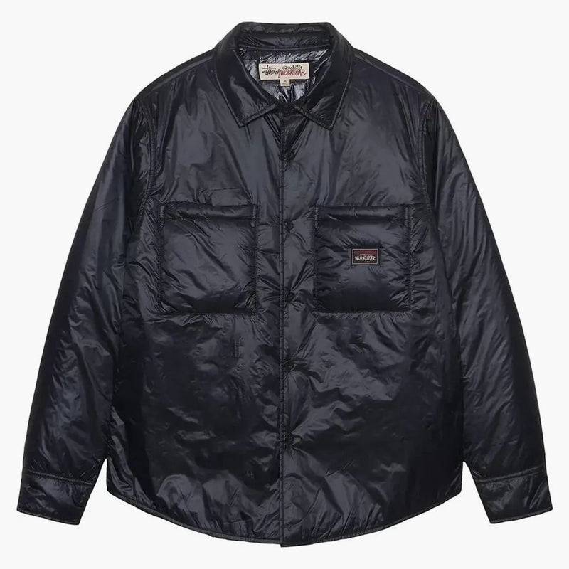 Stussy trötthet över tröja nylonjacka svart