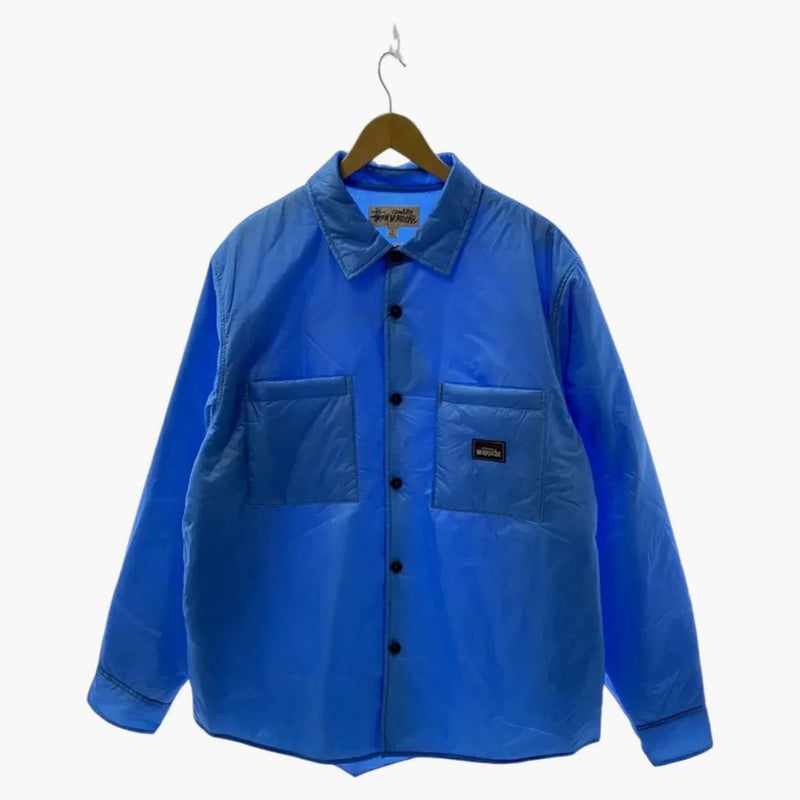 Stussy Trötthet Overhirt Nylon Jacket Blue
