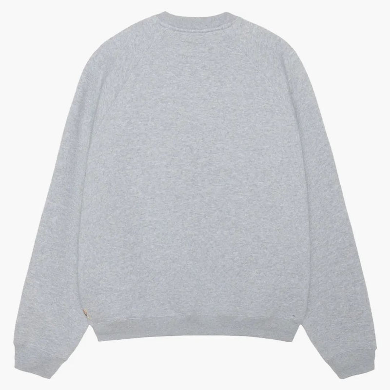 Stussy Fleece Raglan Crew Grey Heather