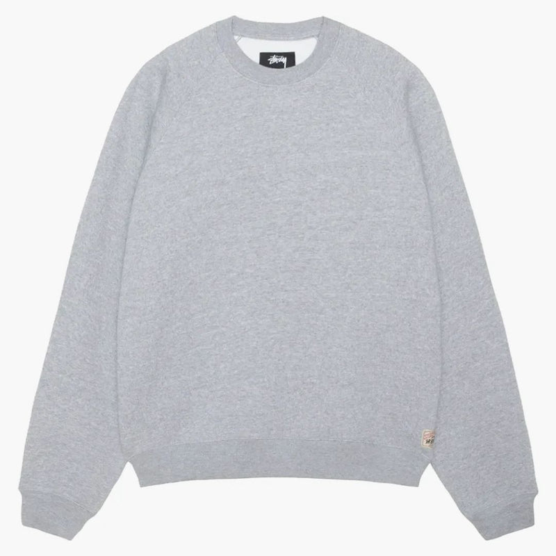 Stussy Fleece Raglan Crew Grey Heather