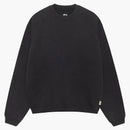 Stussy Fleece Raglan Crew Washed Black