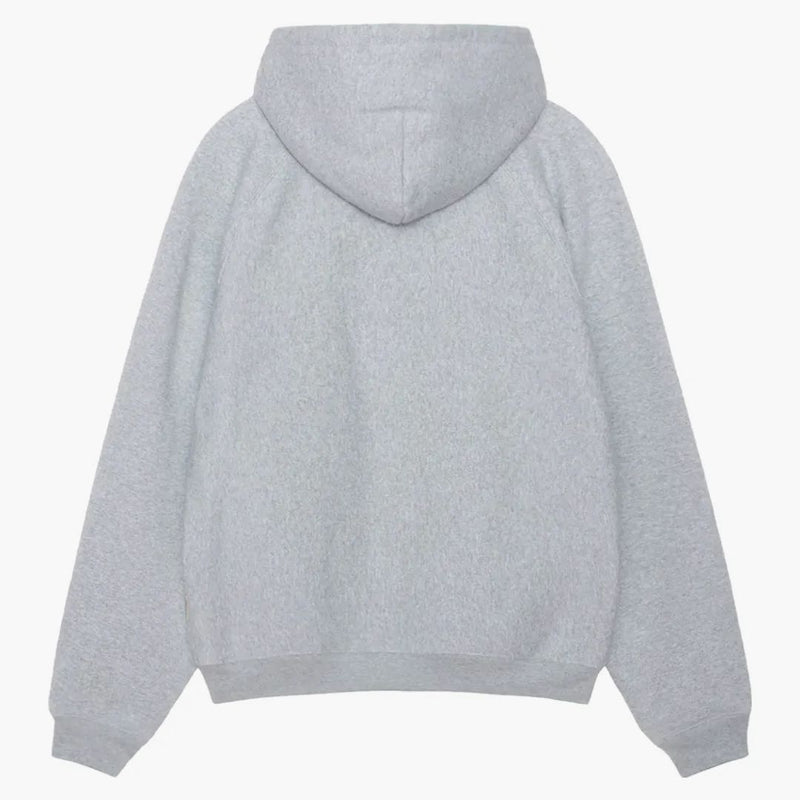 Stussy Fleece Raglan Hoodie Gray Heather
