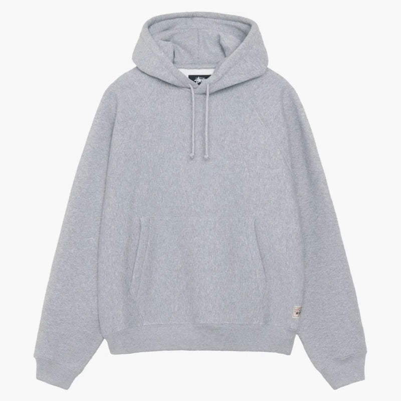 Stussy Fleece Raglan Hoodie Gray Heather