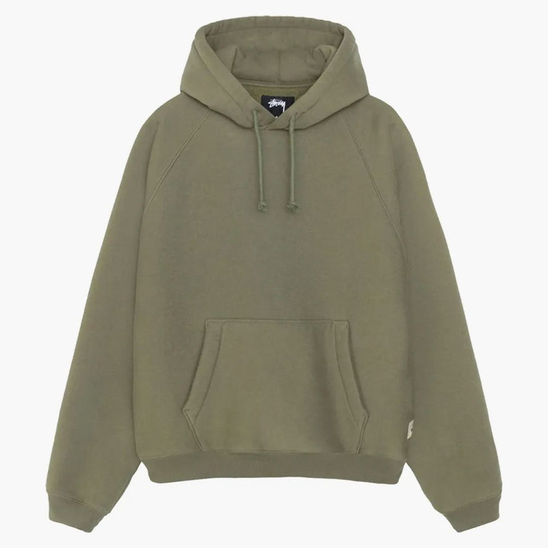 Stussy Fleece Raglan Hoodie Olive