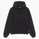 Stussy Fleece Raglan Hoodie Washed Black