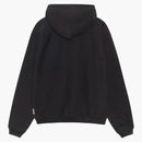 Stussy Fleece Raglan Zip Hoodie Washed Black