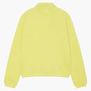 Stussy Fleece Zip Mock Hoodie Lime