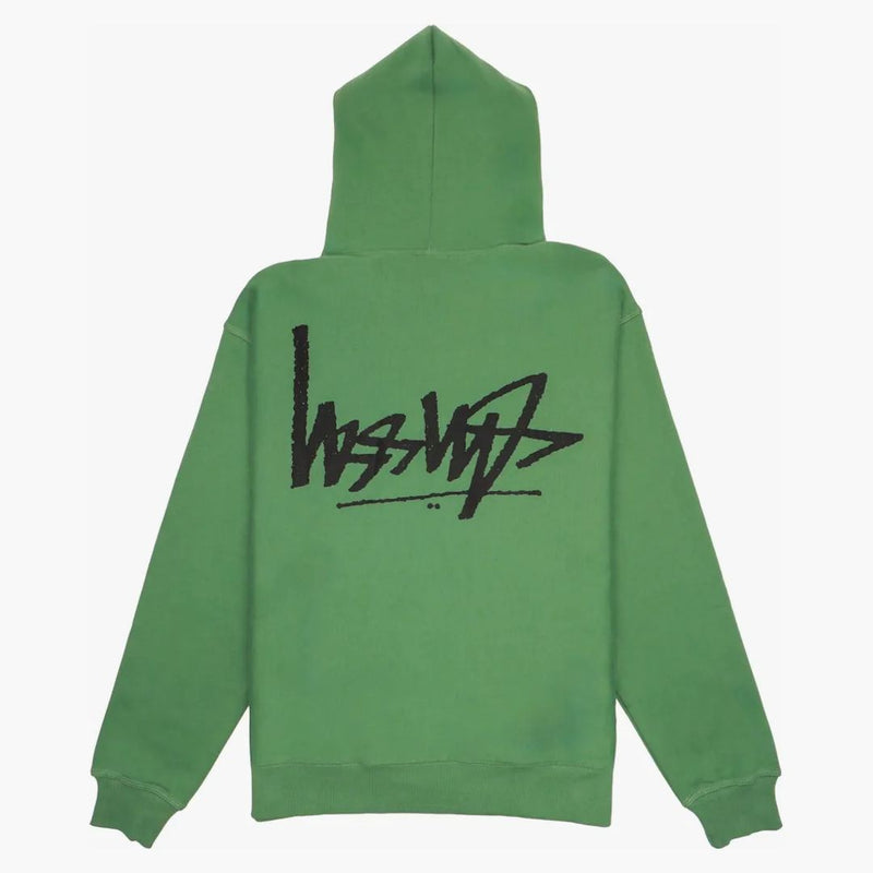 Stussy převrátil zip mikinu zelenou