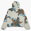 Stussy Floral Sherpa Hooded Jacket Bone