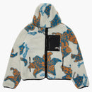 Stussy Floral Sherpa Hooded Jacket Bone