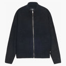 Stussy Full Zip Brushed Merino Sweater Black