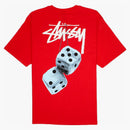 Stussy Fuzzy Dice Tee Red