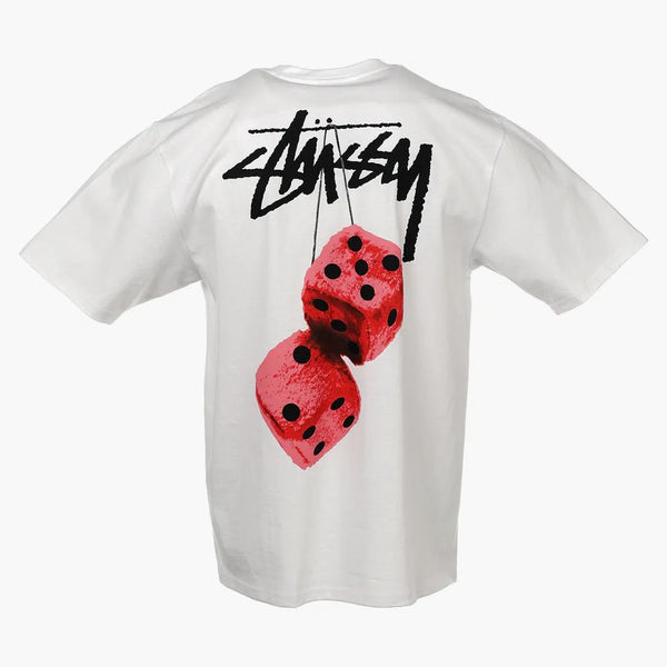 Stussy fuzzy tärningar te vit vit vit