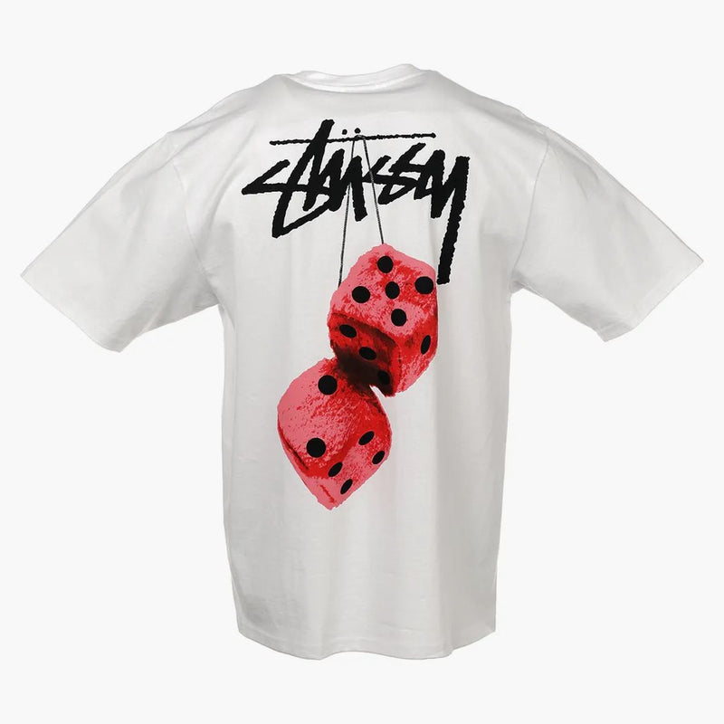 Stussy fuzzy tärningar te vit vit vit