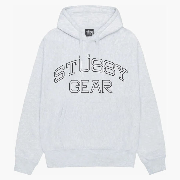 Stussy Gear Hoodie Ash Heather