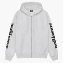 Stussy Gear Zip Hoodie Ash Heather