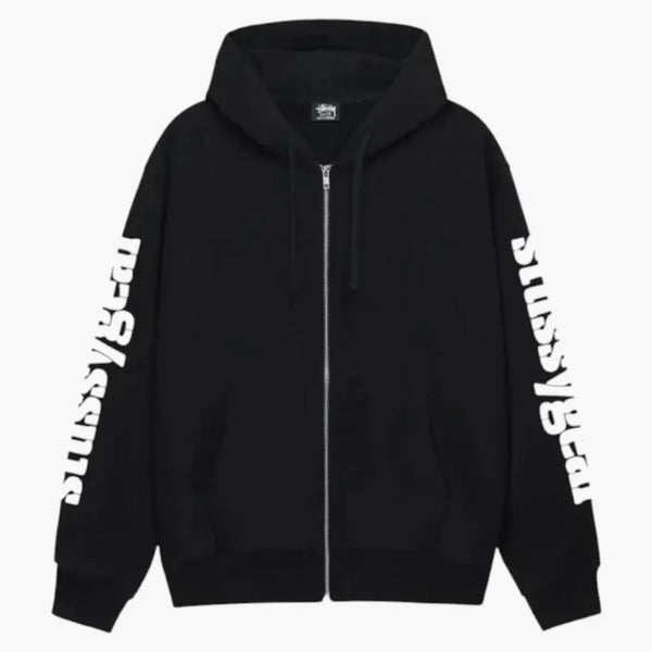Stussy Gear Zip Hoodie svart
