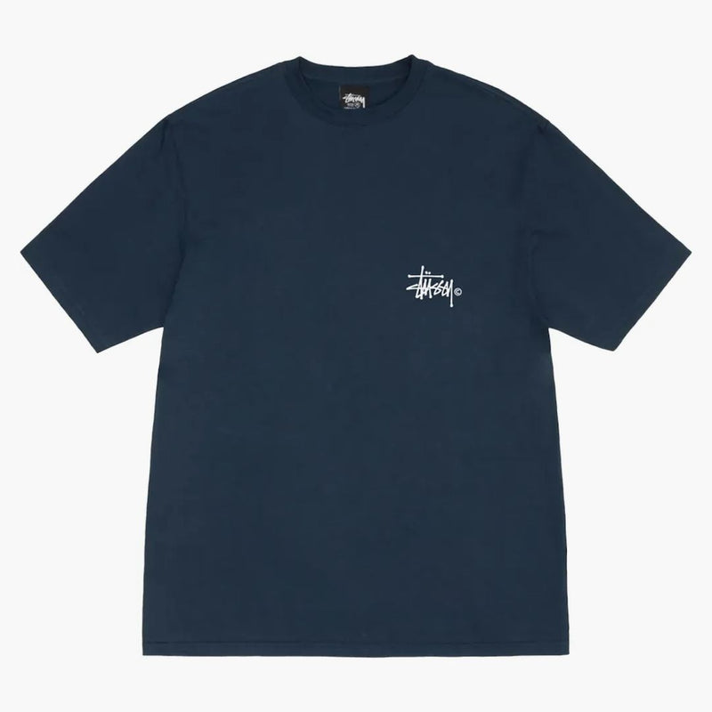 Stussy Grassfed tričko námořnictvo